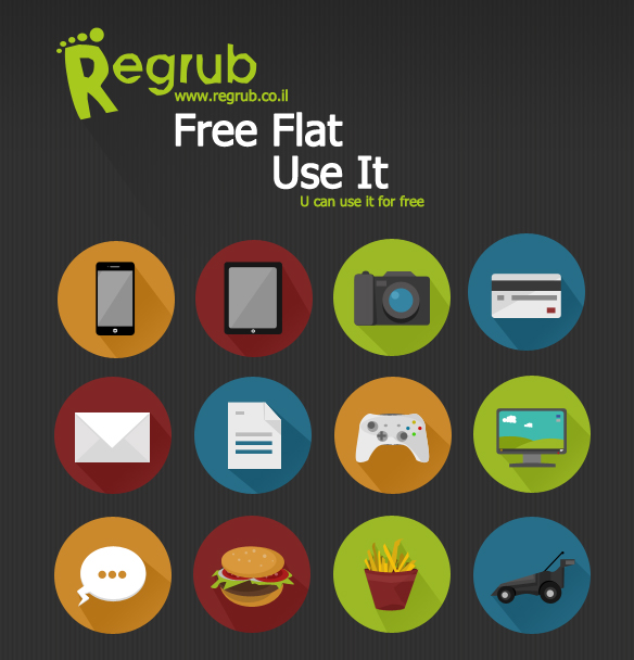 Free flat icons